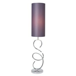 Cali Sculpted Base Floor Lamp - Chrome